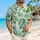 Green Tropical Leaf Couple Vacation Style for Beach Resorts and Island Getaways Together Hawaiian Shirt - 6