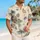 Navy Coastal Palm Map Couple Vacation Outfit for Amalfi Honeymoon and Island Travel Hawaiian Shirt - 6