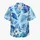Navy Palm Leaf Matching Vacation Outfit for Couples at Coastal Getaways and Cruises Hawaiian Shirt - 7
