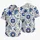 Blue Mediterranean Tile Motifs for Couples’ Santorini Vacation Resort Holiday Style Hawaiian Shirt - 5