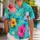 Colorful Hibiscus Tropical Flowers for Beach Getaways and Resort Couples, Women and Men Hawaiian Shirt - 1