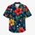 Red and Yellow Hibiscus Blooms for Tropical Vacation Couples and Beach Getaway Style Hawaiian Shirt - 7
