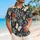 Dark Butterfly Botanical Couple Style For Romantic Lounging, Gifts, And Getaways Together Hawaiian Shirt - 6
