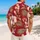 Burgundy Hibiscus Palm Fronds for Resort Vacations and Tropical Summer Travel Getaways Hawaiian Shirt - 2