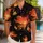 Sunset Beach Palms And Tropical Cocktails For Relaxed Island Evenings And Vacations For Men Hawaiian Shirt - 1