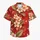 Red Plumeria Blossoms for Tropical Vacations and Island Getaways, Men’s Resort Style Hawaiian Shirt - 7