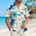 Marlin Fishing Hooks and Hibiscus for Coastal Vacations and Weekend Anglers Hawaiian Shirt - 6