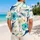 Marlin Fishing Hooks and Hibiscus for Coastal Vacations and Weekend Anglers Hawaiian Shirt - 2
