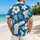 Blue Hibiscus Handgun Motifs for Island Getaways and Relaxed Gun Owner Gatherings Hawaiian Shirt - 2