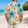 Whiskey Cocktail And Blue Hibiscus Aloha Look For Beach Bars And Island Getaways Hawaiian Shirt - 2