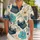 Vintage Typewriter Hibiscus Button-Up For Beach Vacations, Travel, And Island Style Hawaiian Shirt - 1