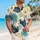 Vintage Typewriter Hibiscus Button-Up For Beach Vacations, Travel, And Island Style Hawaiian Shirt - 6