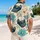 Vintage Typewriter Hibiscus Button-Up For Beach Vacations, Travel, And Island Style Hawaiian Shirt - 2