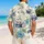 Vintage Sailing Ships and Blue Hibiscus for Coastal Vacations and Island Getaways Hawaiian Shirt - 2