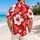 Red Hibiscus Handgun Aloha Motif for Beach Vacations and Second Amendment Enthusiasts Hawaiian Shirt - 2