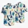 Blue Chess Pieces and Hibiscus Flowers for Tropical Vacation Style and Resort Days Hawaiian Shirt - 5
