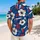 Patriotic Handgun Hibiscus Motifs for Range Days, Island Vacations and 2A Enthusiasts Hawaiian Shirt - 2