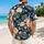 Navy Rose Bouquet Garden Style for Resort Vacations and Mother Daughter Matching Hawaiian Shirt - 2