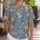 Blue Wildflower Sprigs for Matching Father Son Vacation Outfits and Father's Day Gift Hawaiian Shirt - 1