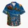 Santa Sleigh Under Swirling Blue Stars for Festive Winter Getaways and Holiday Cheer Hawaiian Shirt - 7
