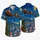 Santa Sleigh Under Swirling Blue Stars for Festive Winter Getaways and Holiday Cheer Hawaiian Shirt - 5