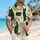 Vintage Forest Cat Motifs for Island Getaways and Casual Weekends, Relaxed Men's Style Hawaiian Shirt - 6
