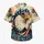 Patriotic Eagle USA Fireworks Independence Day Celebration Outfit for Men and Veterans Hawaiian Shirt - 7