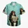 Funny Chimpanzee Reading Newspaper Tropical Humor for Vacation Lounging and Beach Days Hawaiian Shirt - 7
