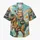 Cat Riding Dinosaur With Pizza And Cosmic Rainbows For Vacation Parties And Streetwear Hawaiian Shirt - 7