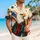 Bald Eagle Beer Mug Patriotic Scene for Fourth of July Parties and American Men Hawaiian Shirt - 6