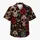 Red Rose Sugar Skull Gothic Floral Aloha Style For Halloween Parties And Skull Lovers Hawaiian Shirt - 7