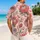 Coral Protea Blooms in Rose Tones for Tropical Resort Getaways and Island Weekends Hawaiian Shirt - 2