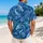 Azure Dragon Garden Scene for Fantasy Vacations, Island Getaways, and Resort Escapes Hawaiian Shirt - 2