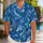 Azure Dragon Garden Scene for Fantasy Vacations, Island Getaways, and Resort Escapes Hawaiian Shirt - 1