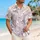 White Dragon Orchid Motifs for Tropical Vacations and Resort Getaways for Fantasy Fans Hawaiian Shirt - 6