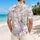 White Dragon Orchid Motifs for Tropical Vacations and Resort Getaways for Fantasy Fans Hawaiian Shirt - 2