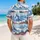 Snowy Mountain Stripes for Alpine Getaways, Cabin Weekends, and Scenic Winter Escapes Hawaiian Shirt - 2