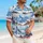Snowy Mountain Stripes for Alpine Getaways, Cabin Weekends, and Scenic Winter Escapes Hawaiian Shirt - 6