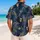 Hooded Skull Foliage Aesthetic for Halloween Trips, Gothic Vacations, and DnD Fans Hawaiian Shirt - 2