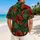 Red Dragon Jungle Foliage Adventure for Fantasy Travel, Festivals, and Game Nights Hawaiian Shirt - 2