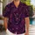 Purple Shadow Demon Faces for Fantasy Game Nights and Cosplay Gifts for RPG Players Hawaiian Shirt - 1