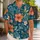 Teal Coral Floral Garden for Relaxed Beach Vacations and Tropical Resort Getaways Hawaiian Shirt - 1
