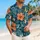 Teal Coral Floral Garden for Relaxed Beach Vacations and Tropical Resort Getaways Hawaiian Shirt - 6