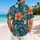 Teal Coral Floral Garden for Relaxed Beach Vacations and Tropical Resort Getaways Hawaiian Shirt - 2