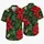 Red Poinsettia Tropical Garden For Christmas Getaways And Island Vacations For Men Hawaiian Shirt - 5