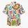 Peace Sign Floral Symbols for Summer Festivals and Beach Getaways, Men's Casual Style Hawaiian Shirt - 7
