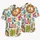 Peace Sign Floral Symbols for Summer Festivals and Beach Getaways, Men's Casual Style Hawaiian Shirt - 5