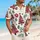 White Christmas Trees With Red Green Stars For Festive Holiday Gatherings For Men Hawaiian Shirt - 6