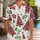 White Christmas Trees With Red Green Stars For Festive Holiday Gatherings For Men Hawaiian Shirt - 1