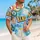 Colorful Bingo Numbers and Tropical Island Icons for Summer Game Nights and Vacations Hawaiian Shirt - 6